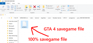 GTA 4 Savegame PC