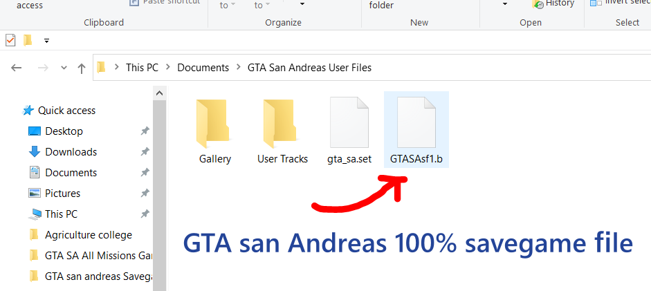 GTA san Andreas Save file PC – 100%