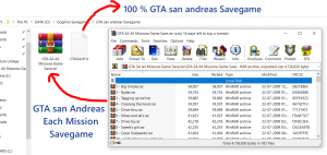 GTA San Andreas Savegame PC - 100% + Mission Wise (After Each Mission)