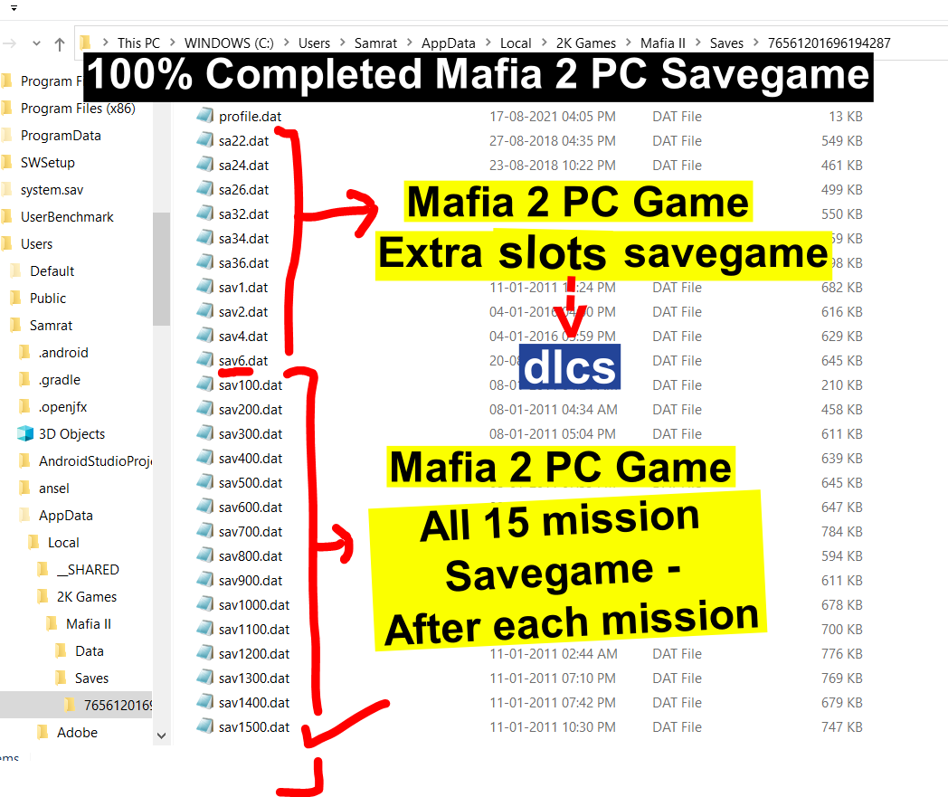 Mafia 2 Savegame PC – 100% + Mission Wise (After Each Mission)