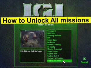 Project IGI 1 All Missions unlock without Playing missions