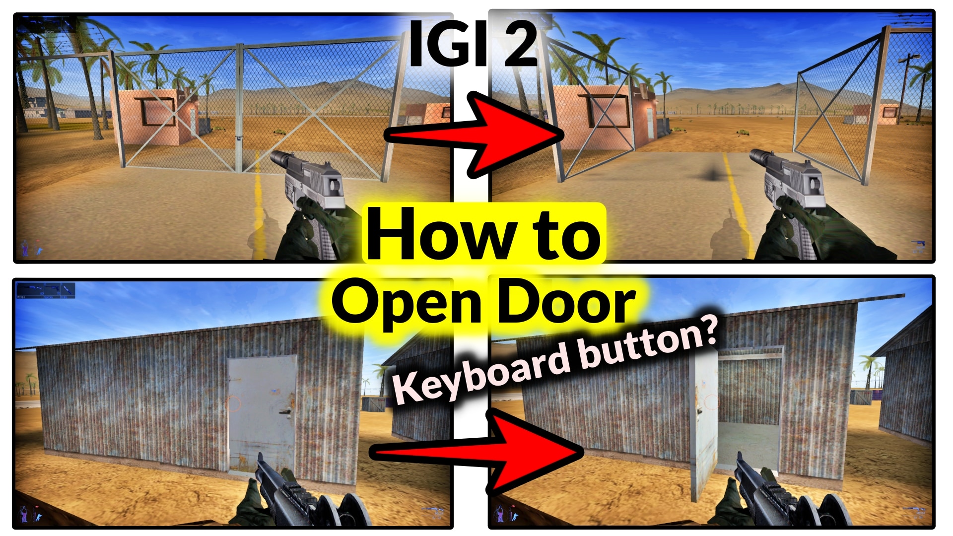 how to open door in IGI 2