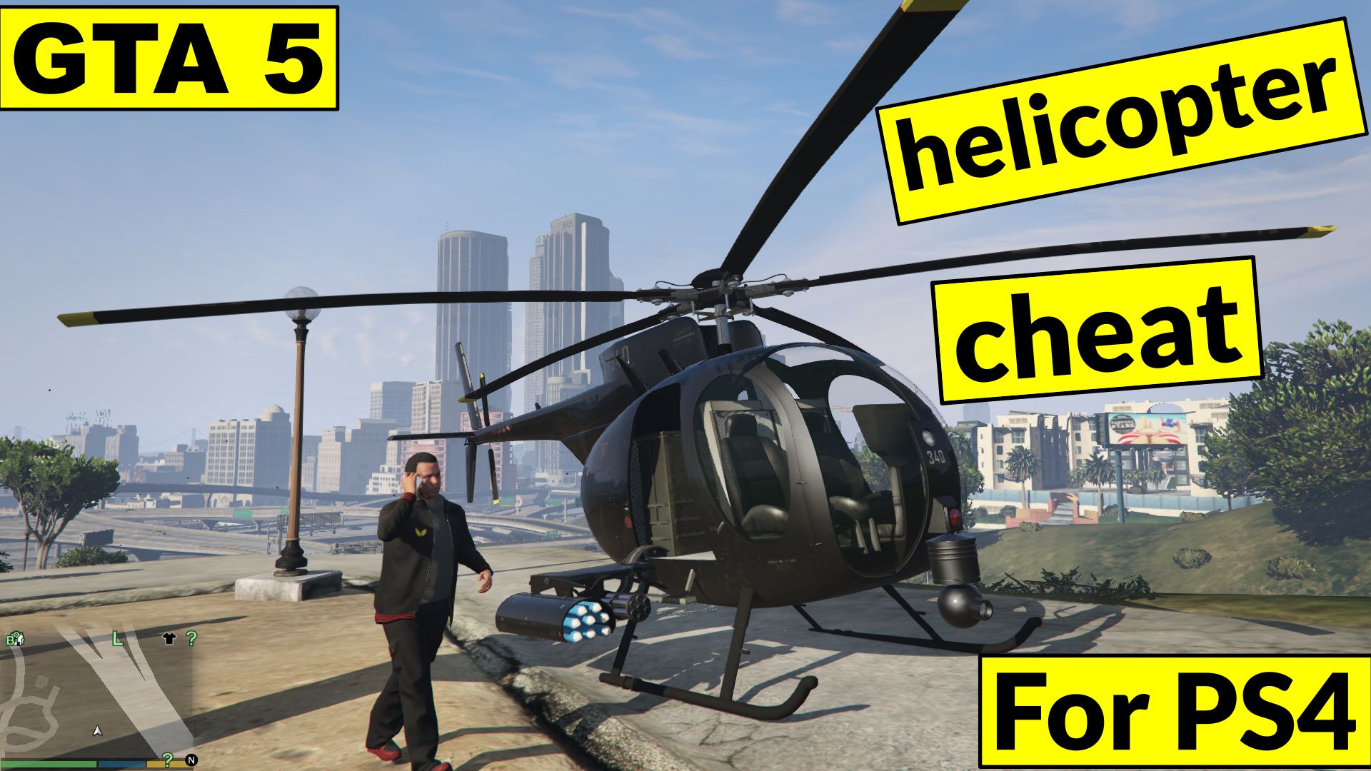 GTA 5 helicopter cheat for PS4