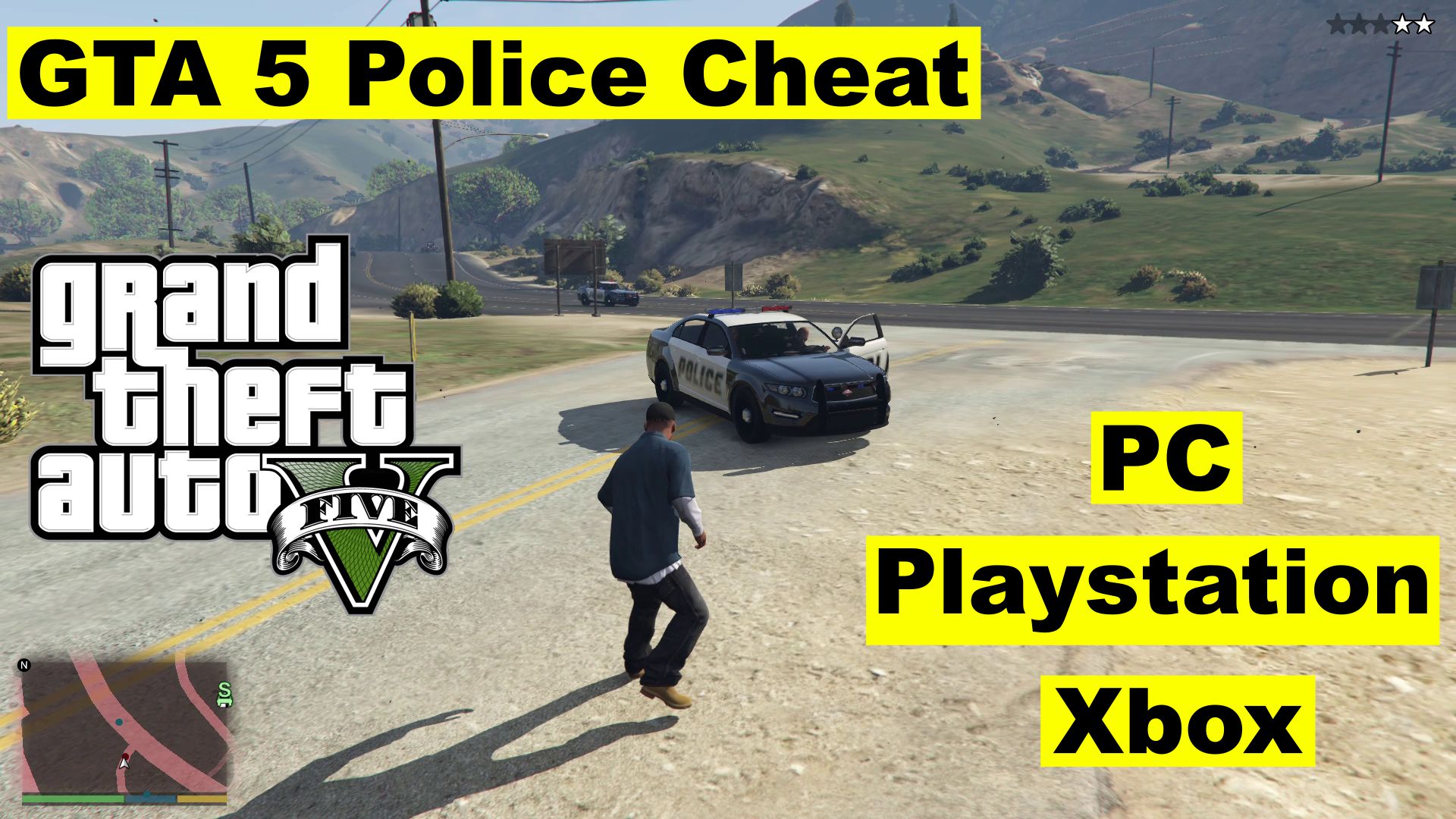 GTA 5 police cheat for PC, Xbox, Playstation