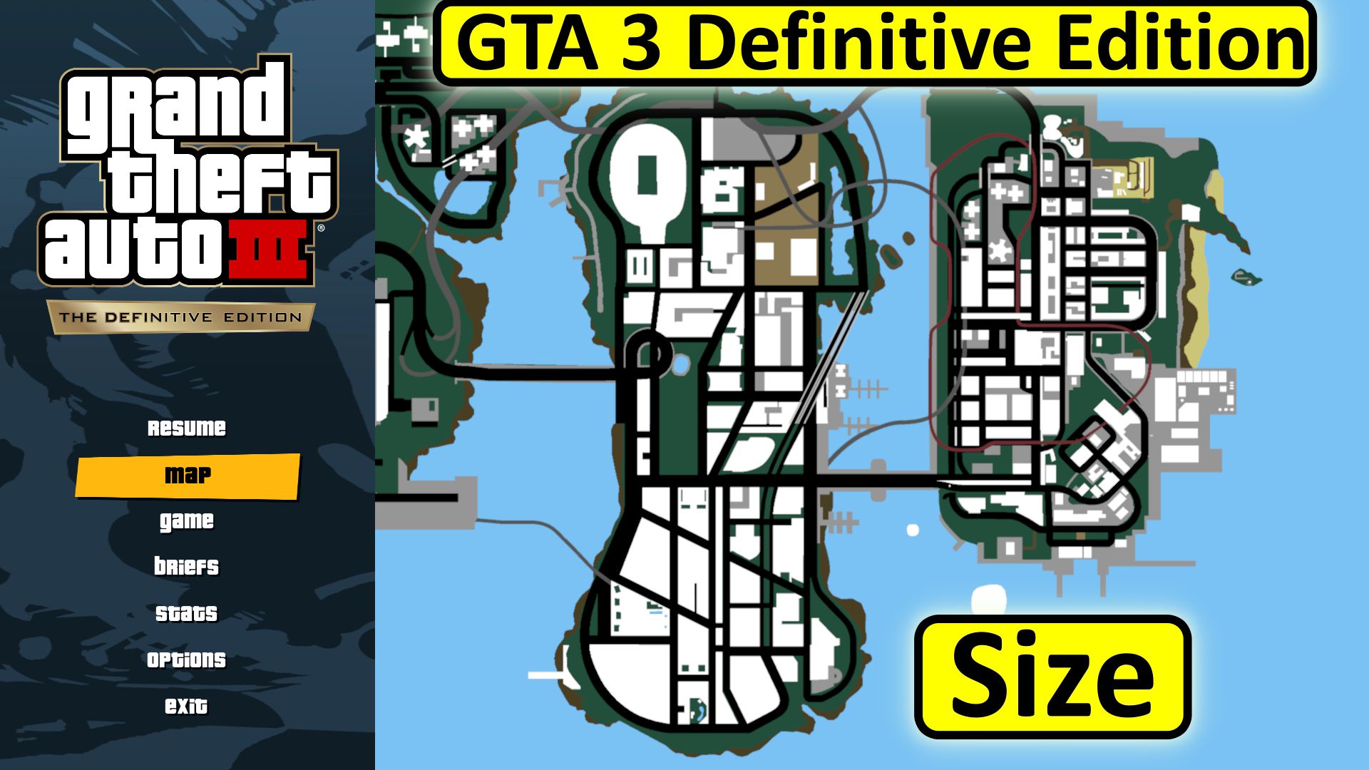 GTA 3 definitive edition size - For PC, Xbox, PlayStation, etc