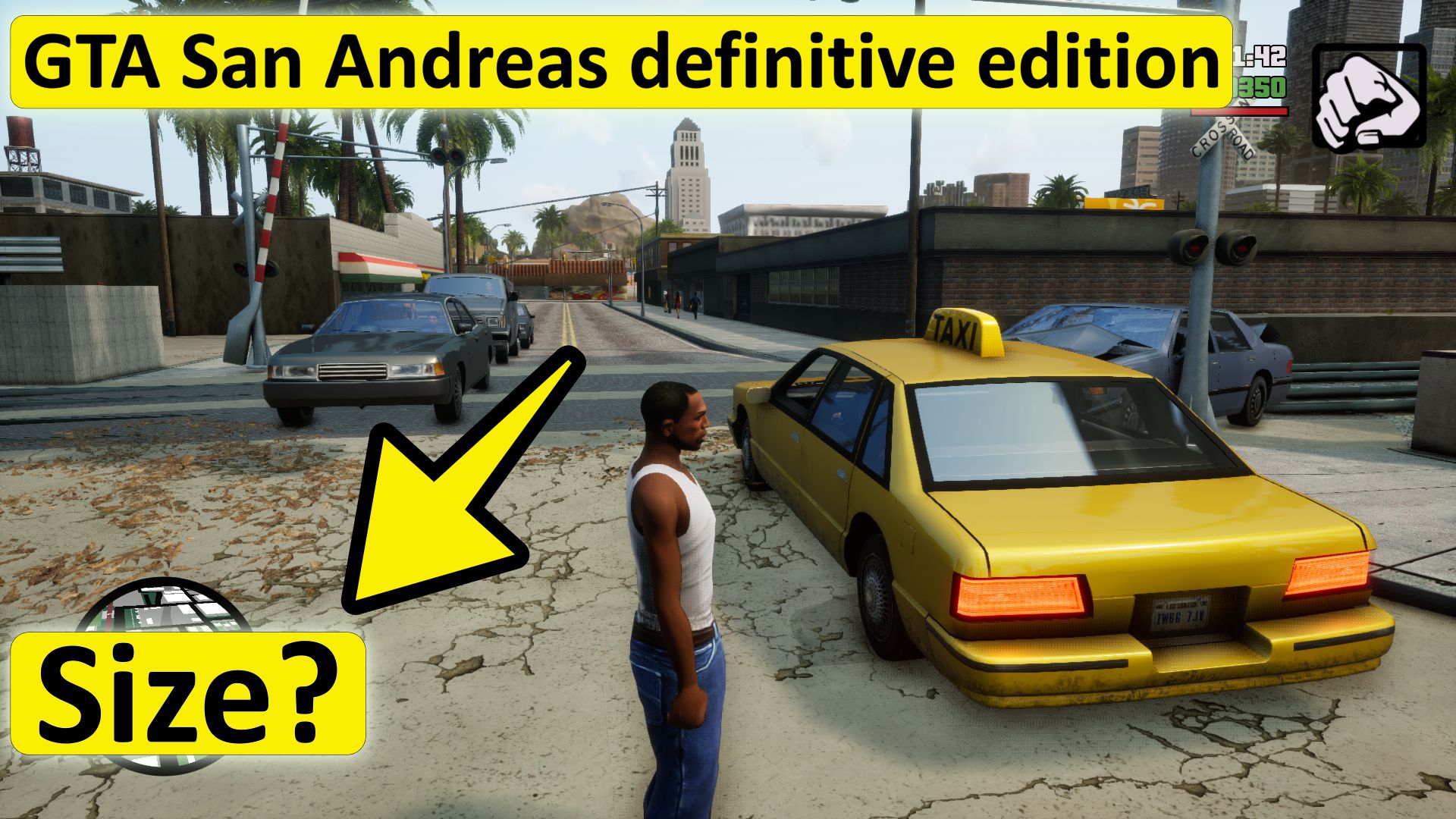 GTA San Andreas definitive edition size for PC, Xbox, Playstation