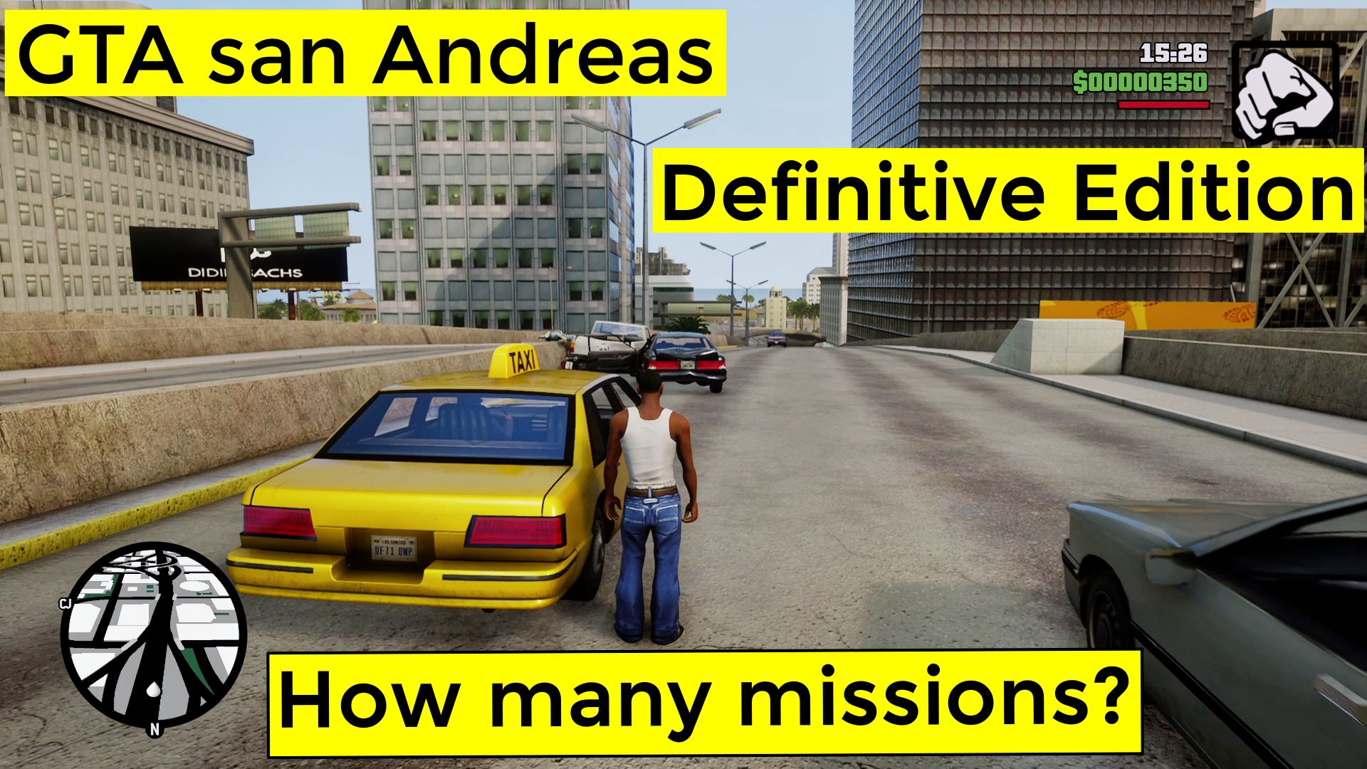 How many missions are in GTA San Andreas Definitive Edition