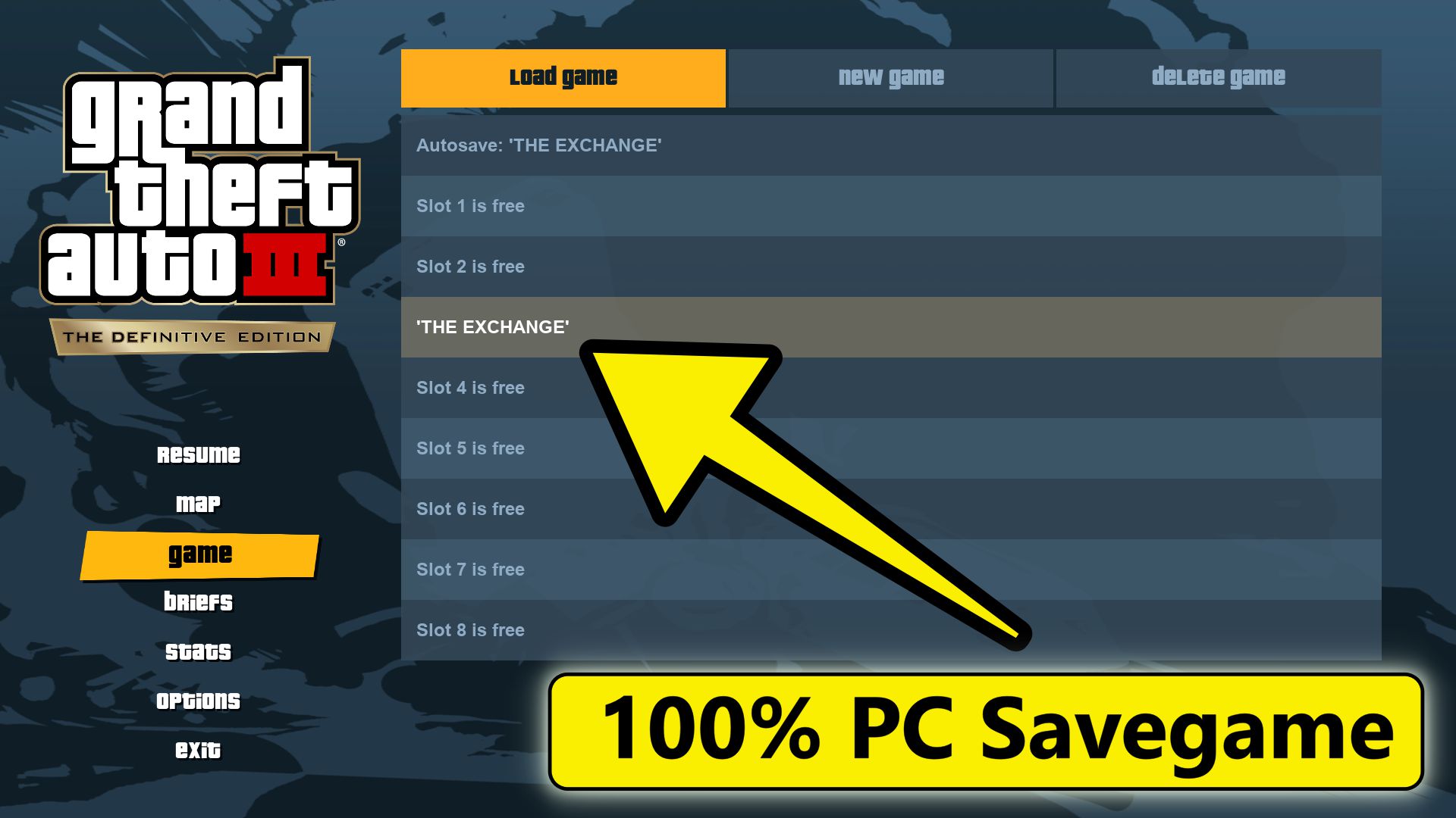 GTA 3 definitive edition 100% PC Save Game is here