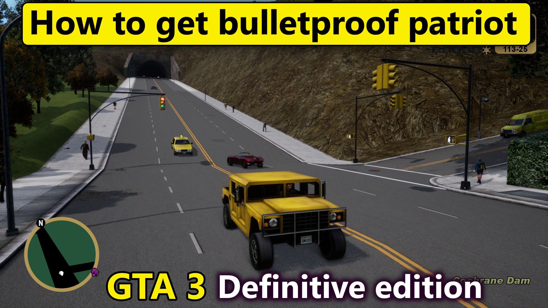 How to get bulletproof patriot in GTA 3 definitive edition