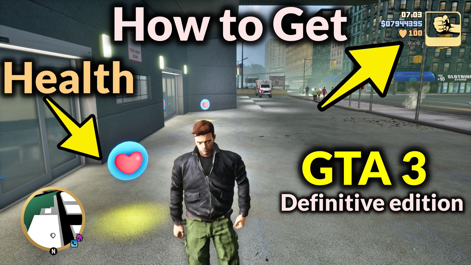 How to get health in GTA 3 definitive edition (All possible ways)