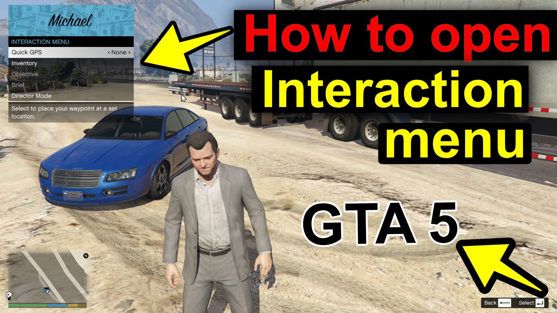 How to Open interaction menu in GTA 5 game ( By Which button)