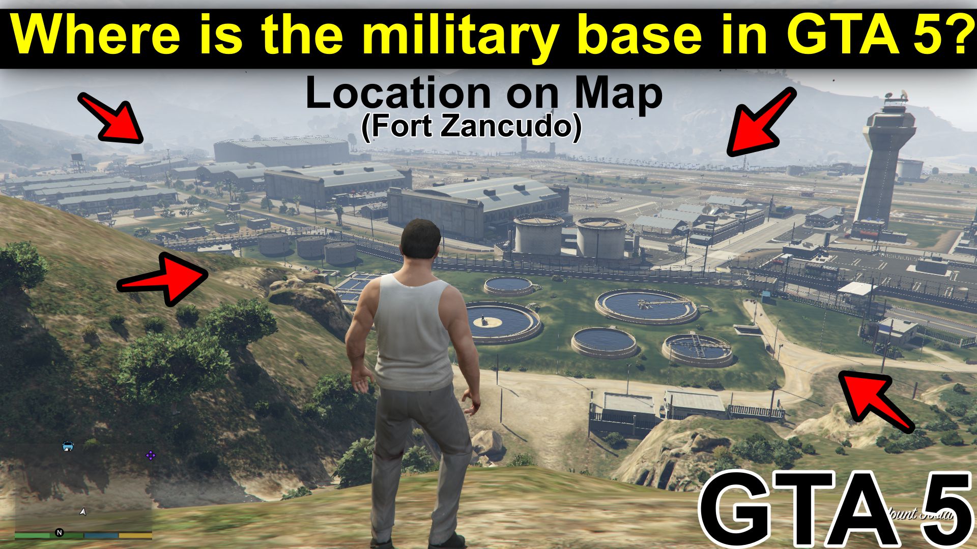 In GTA 5 where is the military base