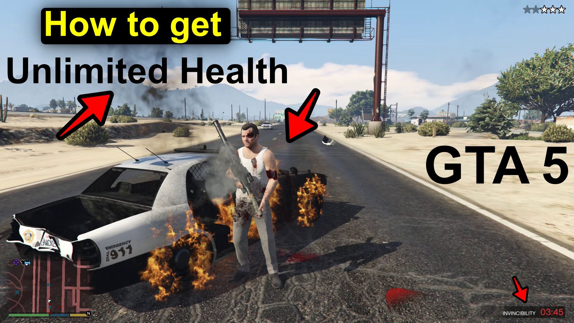 how to get unlimited health in GTA 5 - All Simple ways
