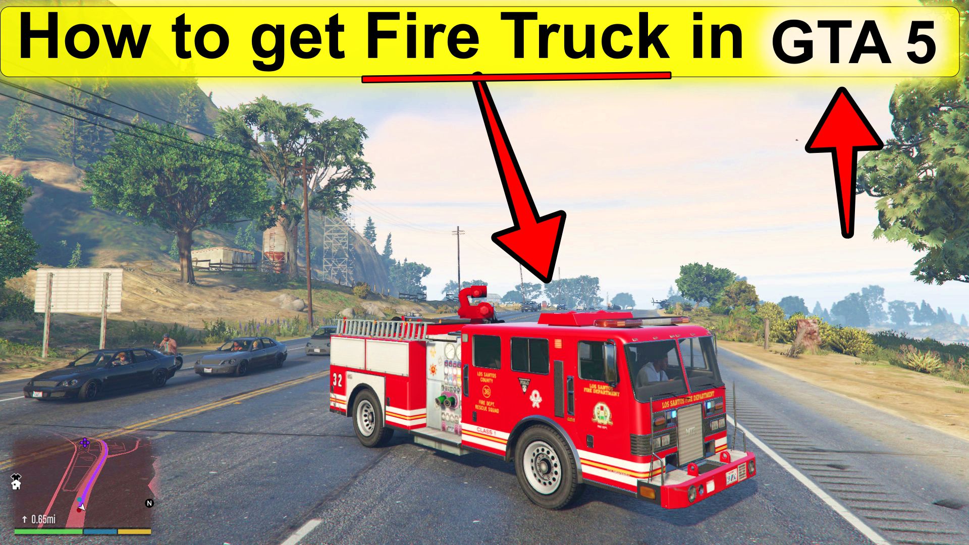 how to get a fire truck in GTA 5 - Easiest way