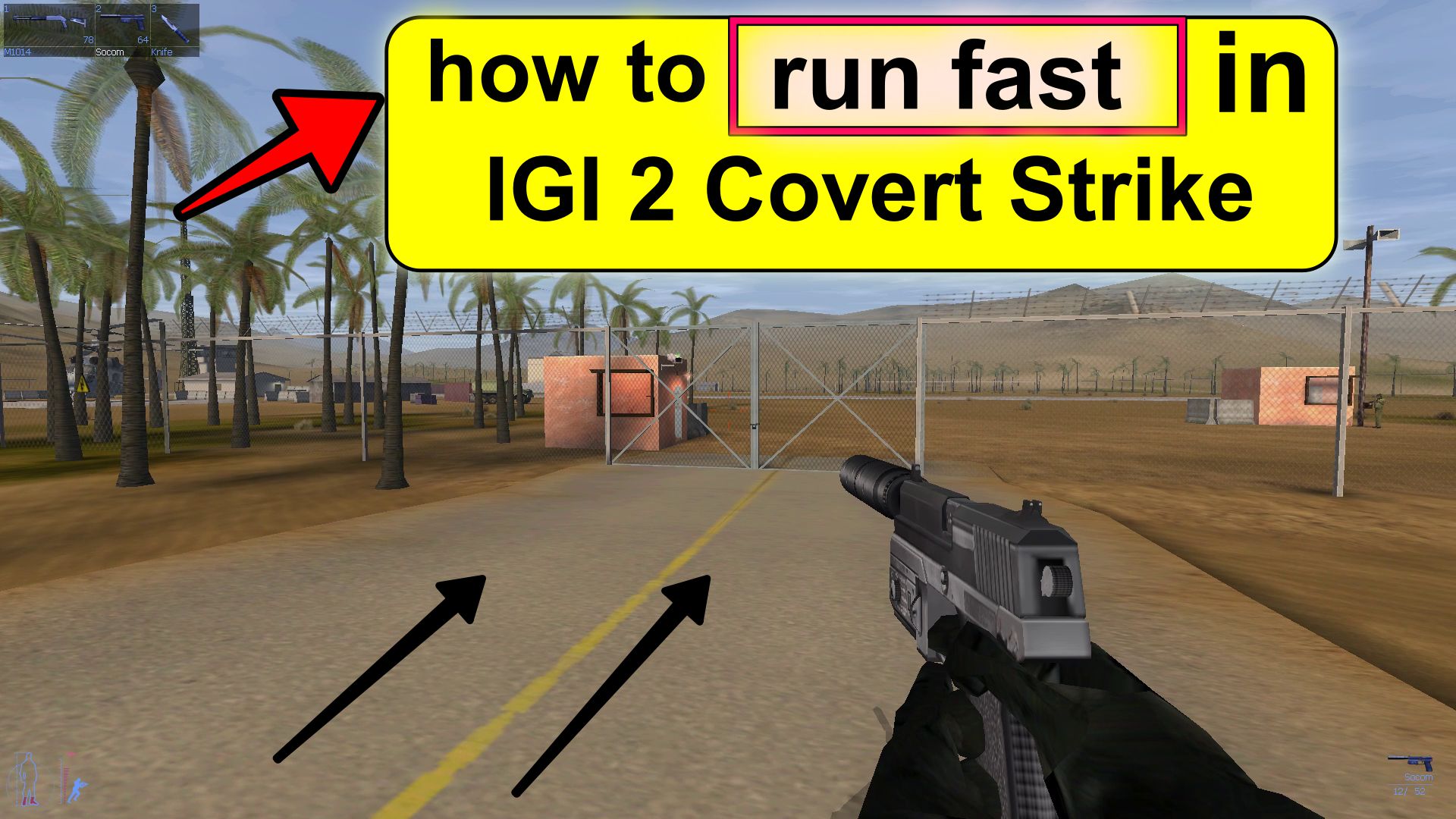 how to run fast in IGI 2 Covert Strike