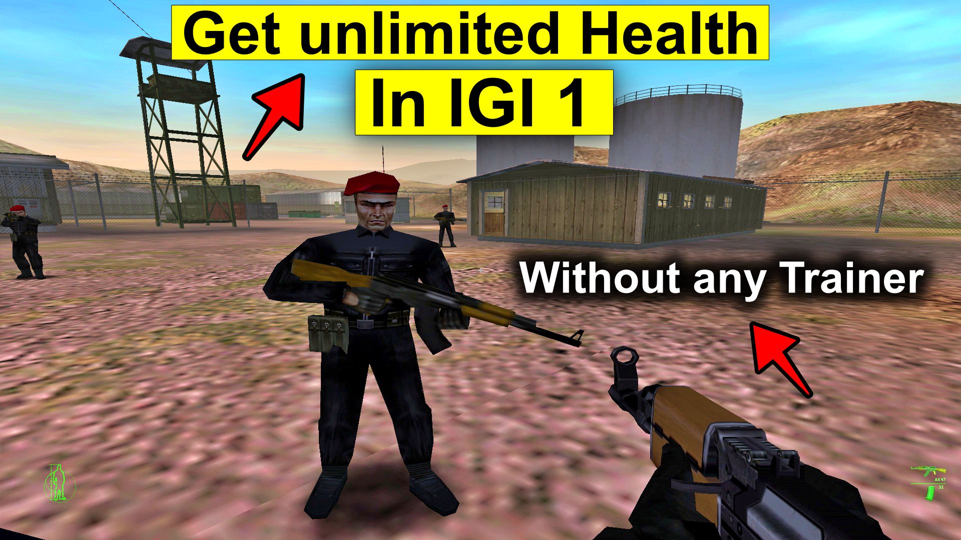 Get unlimited health in igi 1 without using trainer