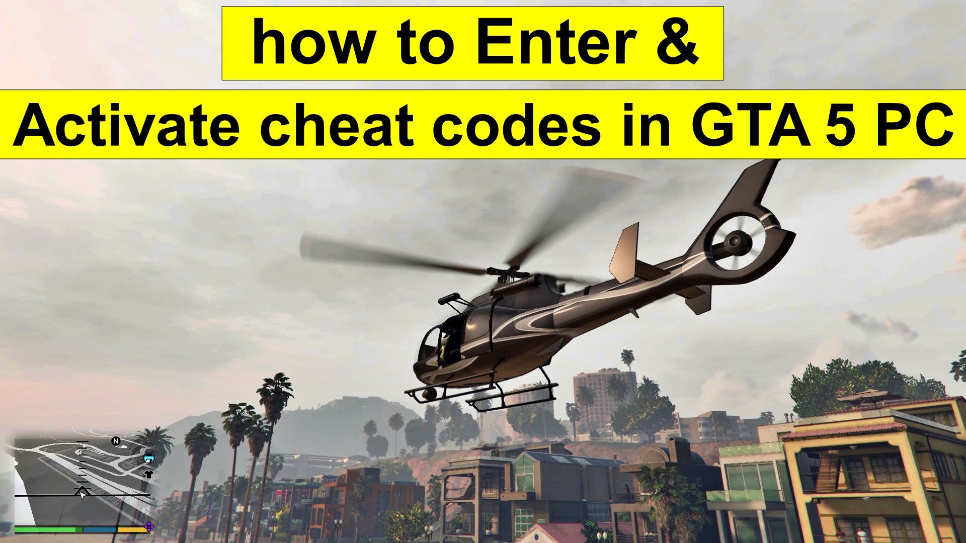 Enter & Activate cheats in GTA 5 PC