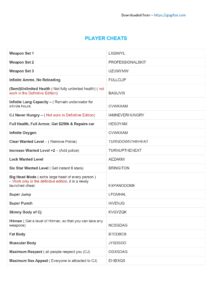 GTA San Andreas cheats for PC -Full List - PDF -Page 2