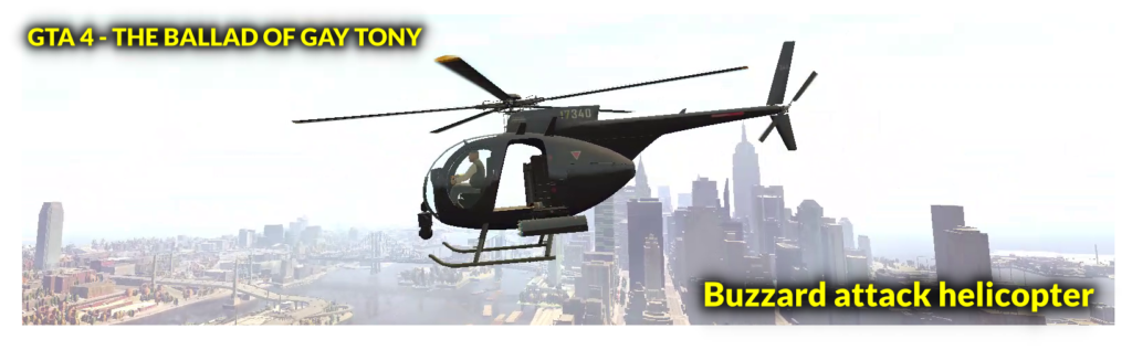 GTA 4 - THE BALLAD OF GAY TONY  -Buzzard attack helicopter