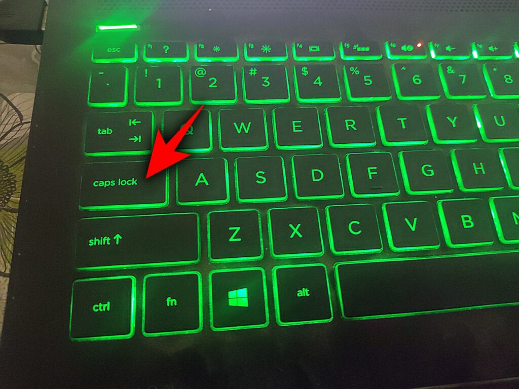 Caps Lock keyboard button