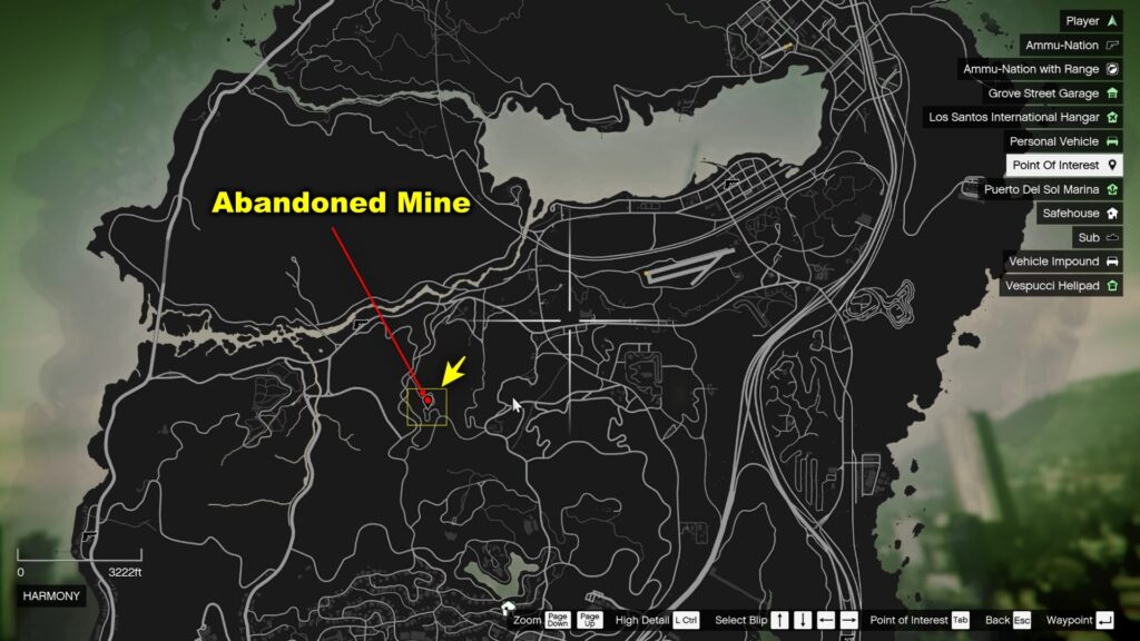 GTA 5 Abandoned Mine Location On Map