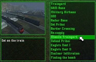 Mission 9 Missile Trainyard